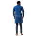 Fancy Blue Cotton Punjabi With Fabric Painting (NS74)
